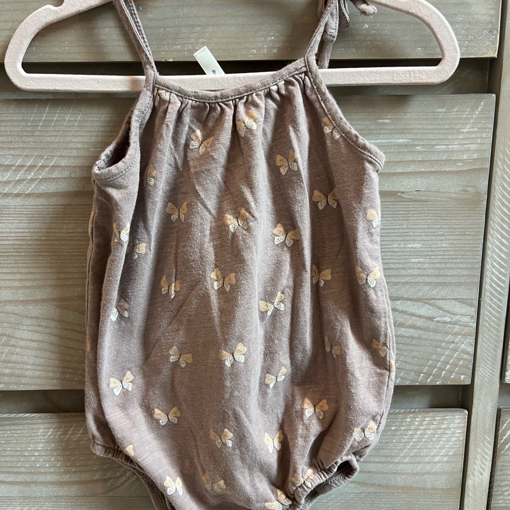 Adorable Butterfly Print Romper